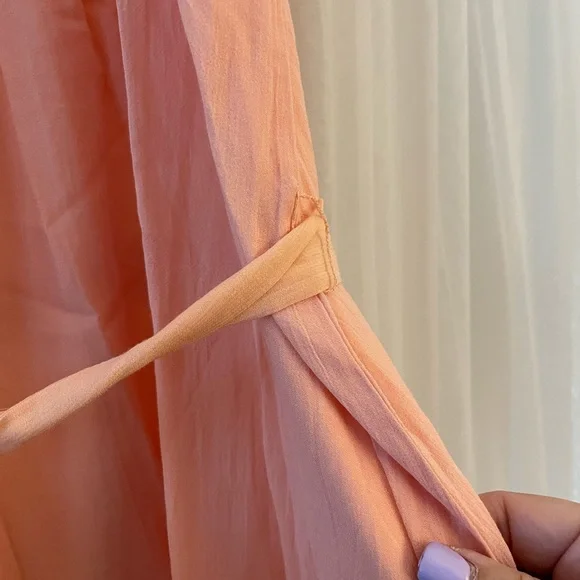 COPY - Ann Taylor Loft. NWT. XL. Peach orange dress. Hi-low. - Picture 3 of 4